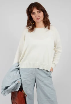 Aequamente Jumpers^Boxy Pullover in Chalk
