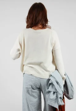 Aequamente Jumpers^Boxy Pullover in Chalk
