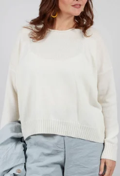 Aequamente Jumpers^Boxy Pullover in Chalk