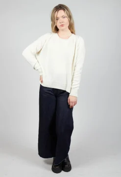 Aequamente Jumpers^Boxy Pullover in Chalk