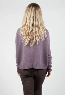 Aequamente Jumpers^Boxy Pullover in Melanzana