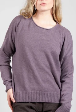 Aequamente Jumpers^Boxy Pullover in Melanzana