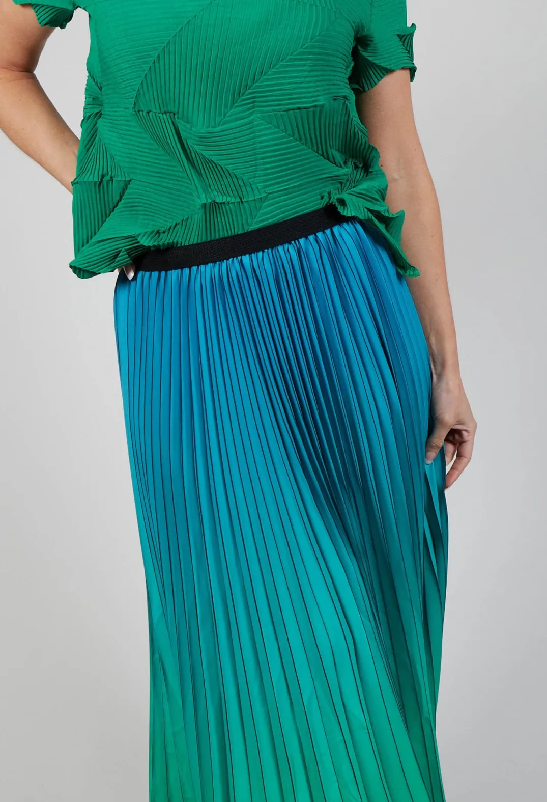 Alquema Skirts^Boxy Skirt in Biscay and Fern