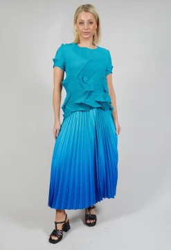 Alquema Skirts^Boxy Skirt in Blue Bird and Dazzling Blue