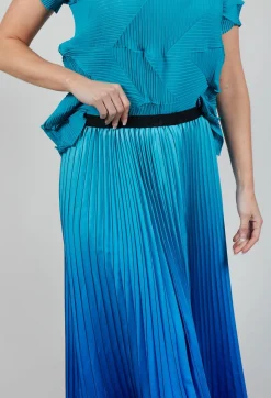 Alquema Skirts^Boxy Skirt in Blue Bird and Dazzling Blue