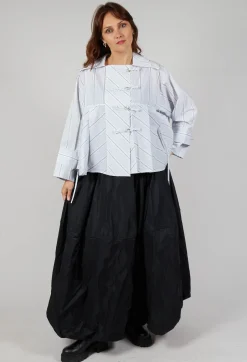 Bize Jackets^Boxy Stripe Jacket in White