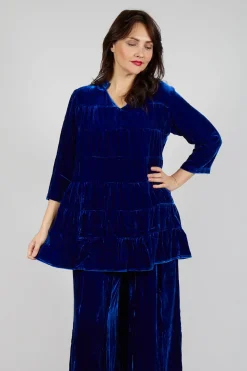Bianco Levrin Shirts & Blouses^Brittania Shirt in Cobalt Blue
