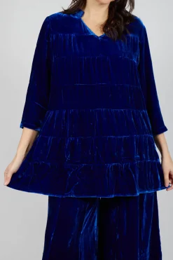 Bianco Levrin Shirts & Blouses^Brittania Shirt in Cobalt Blue