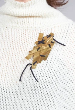 Crea Concept Brooches^Brooch in Gold and Black