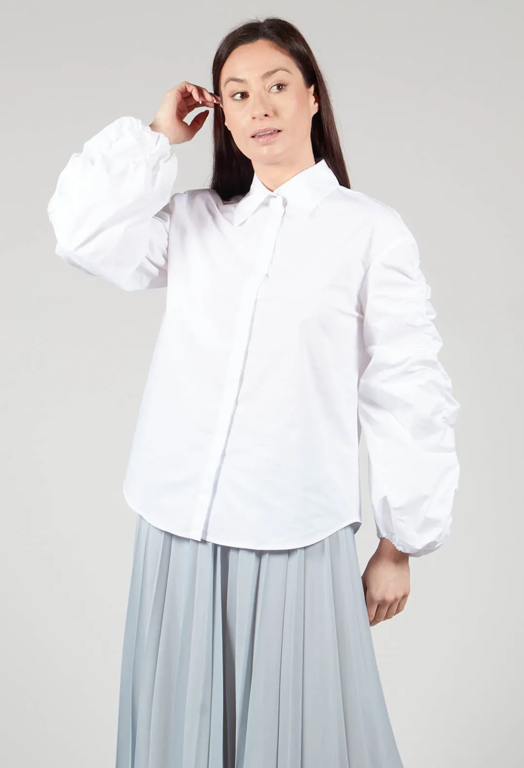 Sfizio Shirts & Blouses^Bubble Sleeve Shirt in Summer White
