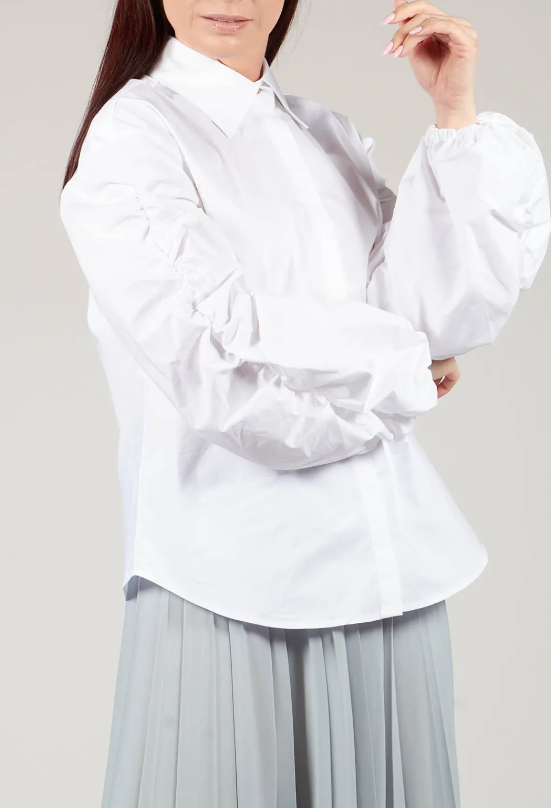 Sfizio Shirts & Blouses^Bubble Sleeve Shirt in Summer White