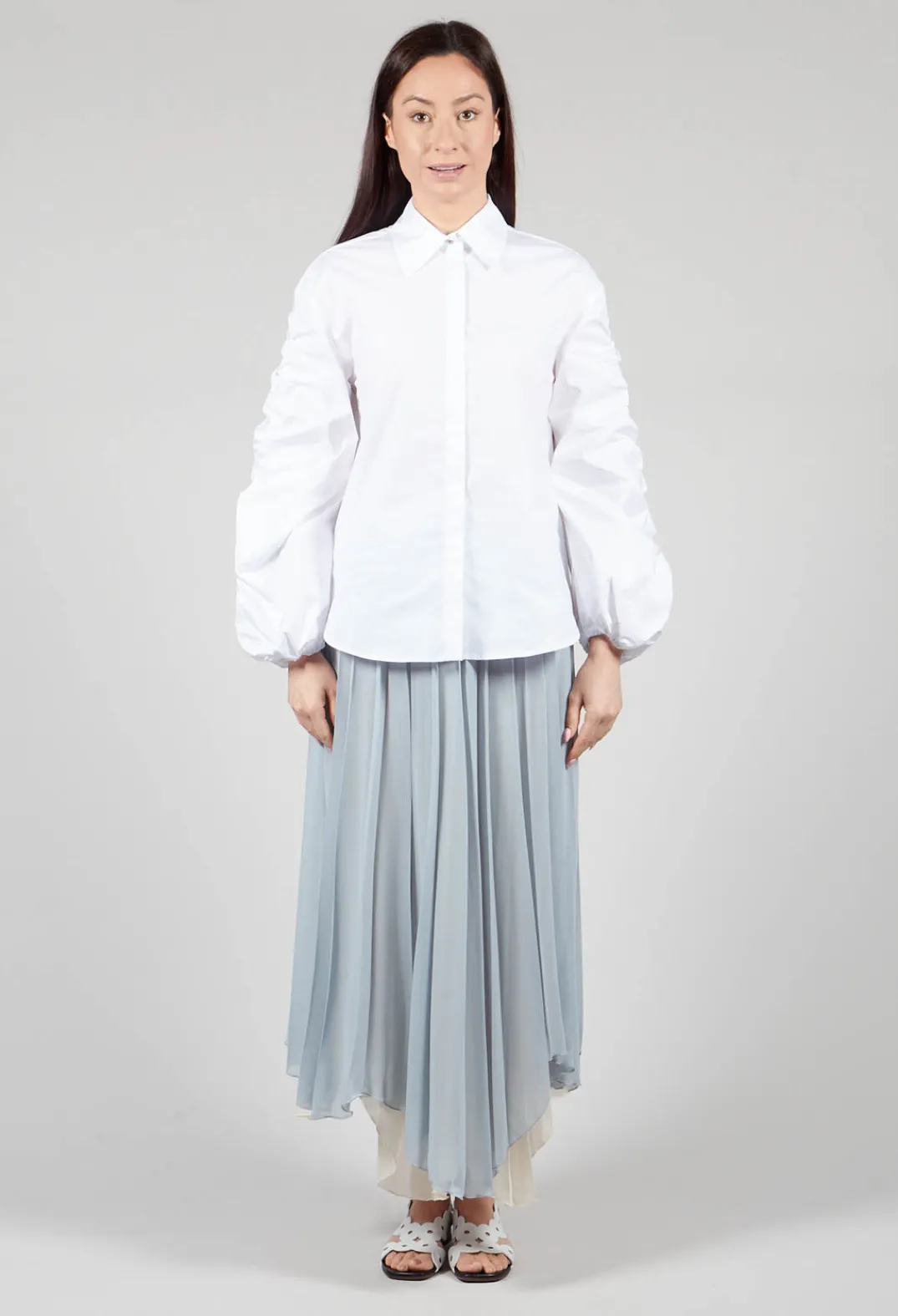 Sfizio Shirts & Blouses^Bubble Sleeve Shirt in Summer White