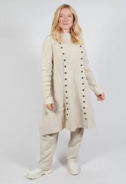 Rundholz Mainline Dresses^Button Dress in Bone Mel