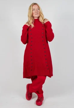 Rundholz Mainline Dresses^Button Dress in Cardinal