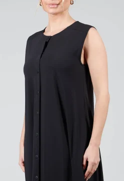 Sarah Pacini Dresses^Button Front Long Dress in Black