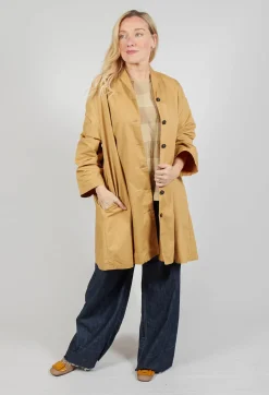 Apuntob Coats^Button Front Over Coat in Paglia