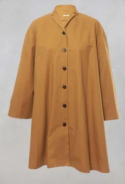 Apuntob Coats^Button Front Over Coat in Paglia
