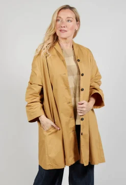 Apuntob Coats^Button Front Over Coat in Paglia