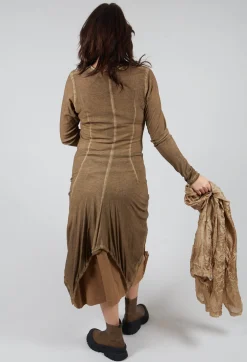 Rundholz Mainline Jackets^Button Front Top in Camel Cloud