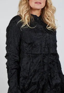 Rundholz Mainline Shirts & Blouses^Button Plisse Shirt in Black