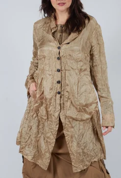 Rundholz Mainline Shirts & Blouses^Button Plisse Shirt in Camel Cloud
