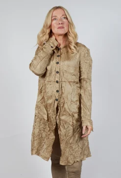 Rundholz Mainline Shirts & Blouses^Button Plisse Shirt in Camel Cloud