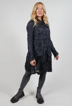 Rundholz Mainline Shirts & Blouses^Button Plisse Shirt in Slate Cloud