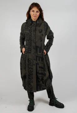 Rundholz Black Label Coats^Button Through Coat in Jungle Big Print