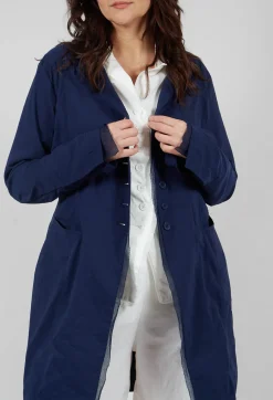 Rundholz Black Label Coats^Button Through Coat in Navy