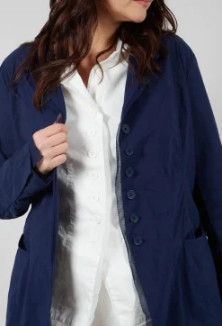Rundholz Black Label Coats^Button Through Coat in Navy