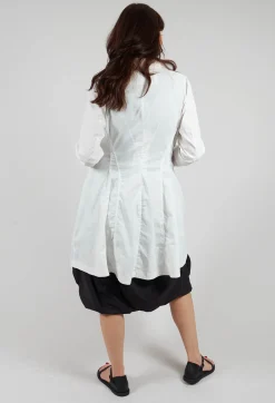 Rundholz Black Label Coats^Button Through Coat in Offwhite