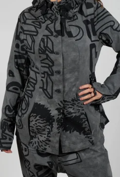 Rundholz Black Label Jackets^Button Through Jacket in Rock Big Print