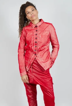 Rundholz Mainline Jackets^Button Through Jacket in Cardinal Flock