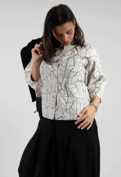 Bitte Kai Rand Jackets^Button Through Jacket with Print in White