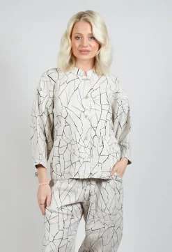 Bitte Kai Rand Jackets^Button Through Jacket with Print in White