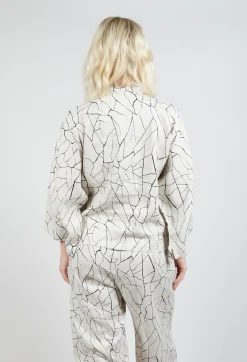 Bitte Kai Rand Jackets^Button Through Jacket with Print in White