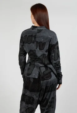 Rundholz Black Label Jackets^Button Through Jersey Jacket in Rock Print