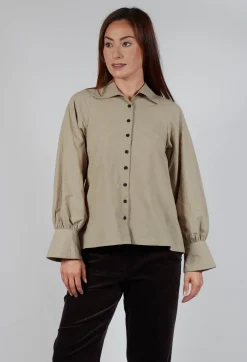 Les Filles d'Ailleurs Tops^Button Through Shirt in Beige