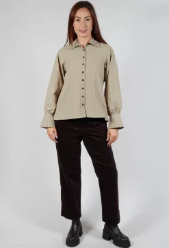 Les Filles d'Ailleurs Tops^Button Through Shirt in Beige
