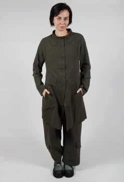 Rundholz Black Label Coats^Button Through Utility Coat in Jungle
