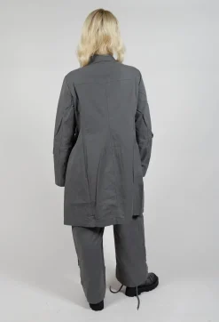 Rundholz Black Label Coats^Button Through Utility Coat in Rock