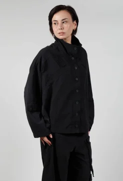Rundholz Black Label Jackets^Button Through Utility Jacket in Black