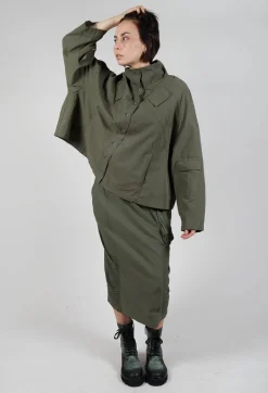 Rundholz Black Label Jackets^Button Through Utility Jacket in Camp