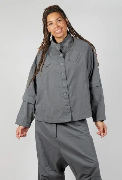 Rundholz Black Label Jackets^Button Through Utility Jacket in Rock