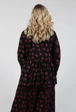 Bread and Butter Shirts & Blouses^Button Up Blouse in Red Pois