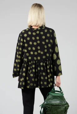 Bread and Butter Shirts & Blouses^Button Up Blouse in Yellow Pois