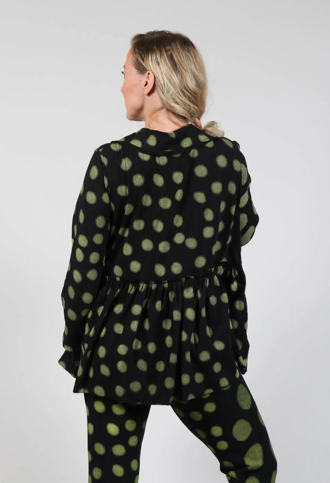 Bread and Butter Shirts & Blouses^Button Up Blouse in Yellow Pois