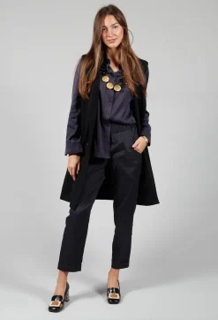 Sarah Pacini Tops^Button Up Shirt in Blue