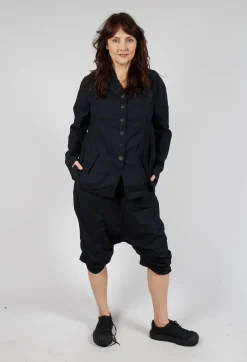 Rundholz Dip Jackets^Button-Up Jacket with Long Length Sleeves in Black