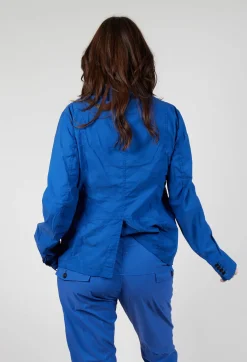 Rundholz Dip Jackets^Button-Up Jacket with Long Length Sleeves in Royal
